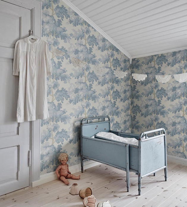 Sandberg Raphael Light Blue Wallpaper Sample WSB04440036