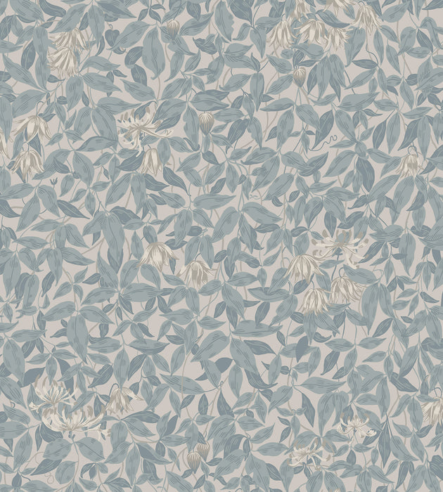 Sandberg Linnea Misty Blue Wallcovering Sample WSB08380036