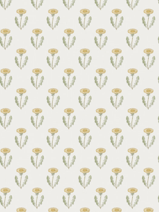 Sandberg Maskrosen Spring Green Wallpaper Sample WSBS10130037