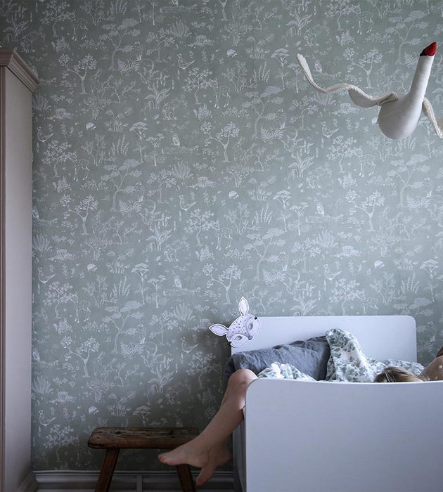 Sandberg Hollie Pistachio Wallpaper Sample WSB02320038