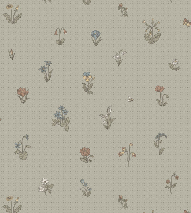 Sandberg Maja Sage Green Wallcovering Sample WSB08410038