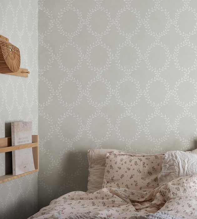 Sandberg Wilma Light Grey Wallpaper Sample WSB05030041