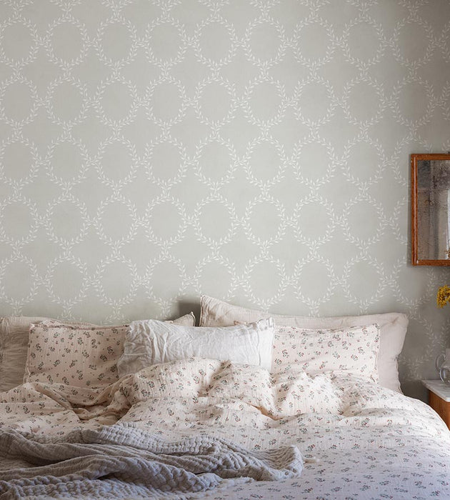 Sandberg Wilma Light Grey Wallpaper Sample WSB05030041