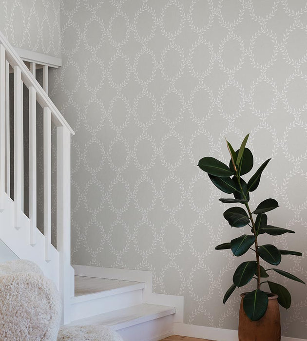 Sandberg Wilma Light Grey Wallpaper Sample WSB05030041