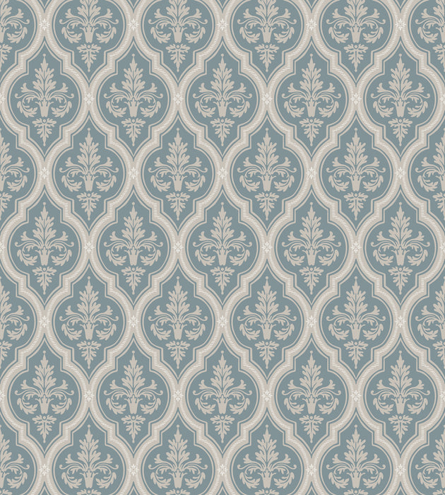 Sandberg Lillie Indigo Blue Wallcovering Sample WSB08290046