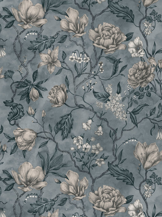Sandberg Linda Misty Blue Wallpaper Sample WSB02440056