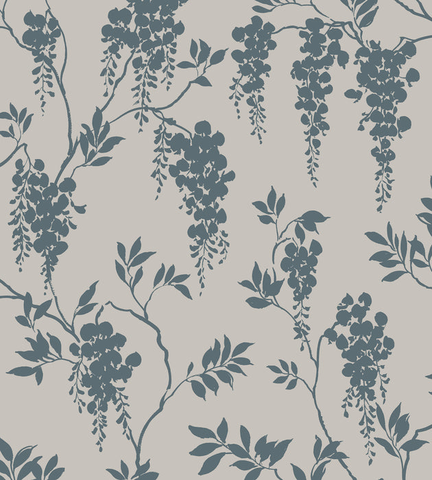 Sandberg Hedvig Petrol Wallcovering Sample WSB08330056