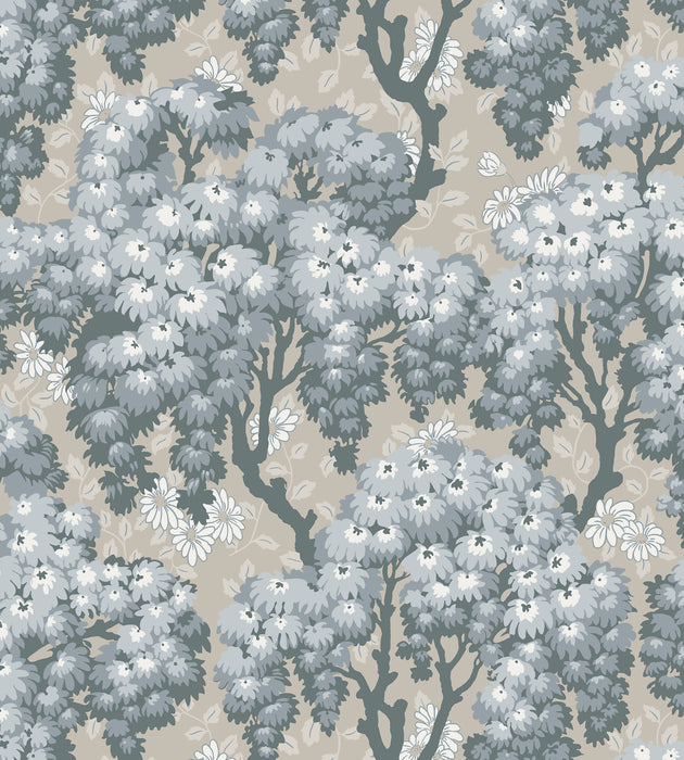 Sandberg Ragnvi Indigo Blue Wallcovering Sample WSB08360056