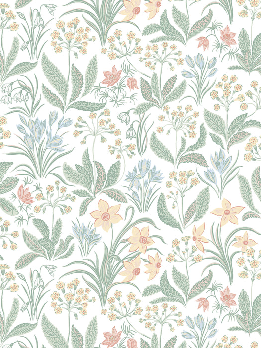 Sandberg Huset I Solen Spring Green Wallpaper WSB010150060