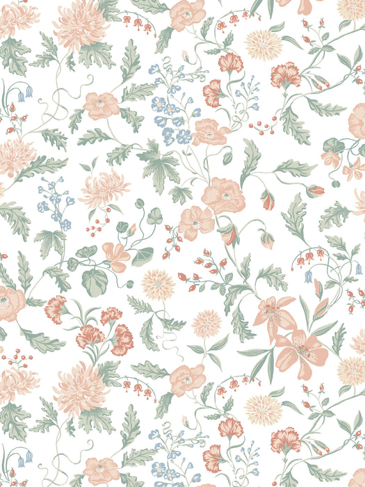 Sandberg Till Karin Spring Green Wallpaper Sample WSB010160066