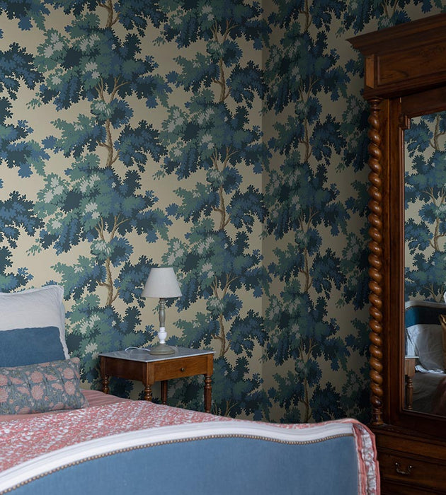Sandberg Raphael Dark Blue Wallpaper Sample WSB04440066