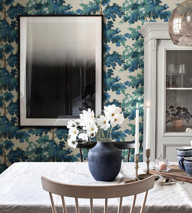 Sandberg Raphael Dark Blue Wallpaper Sample WSB04440066