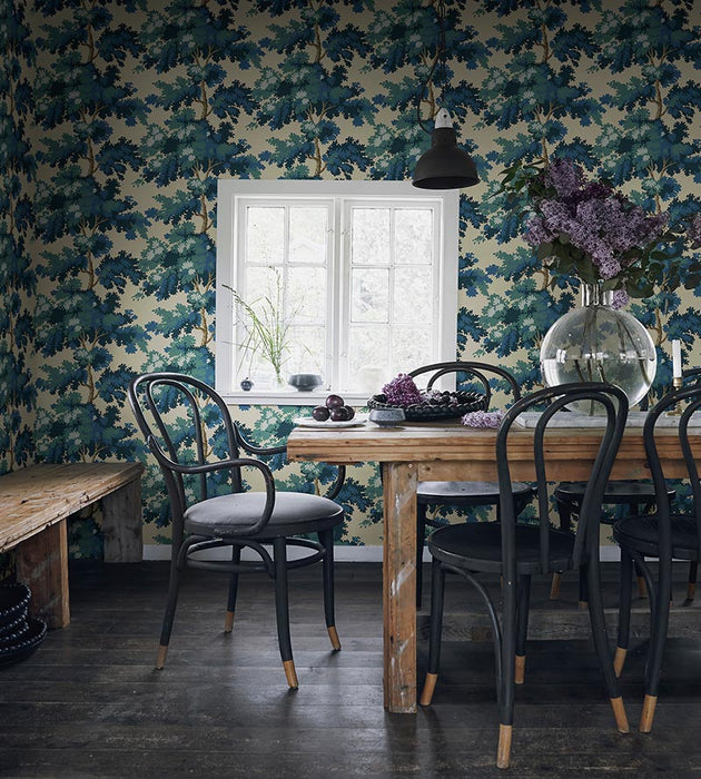 Sandberg Raphael Dark Blue Wallpaper Sample WSB04440066