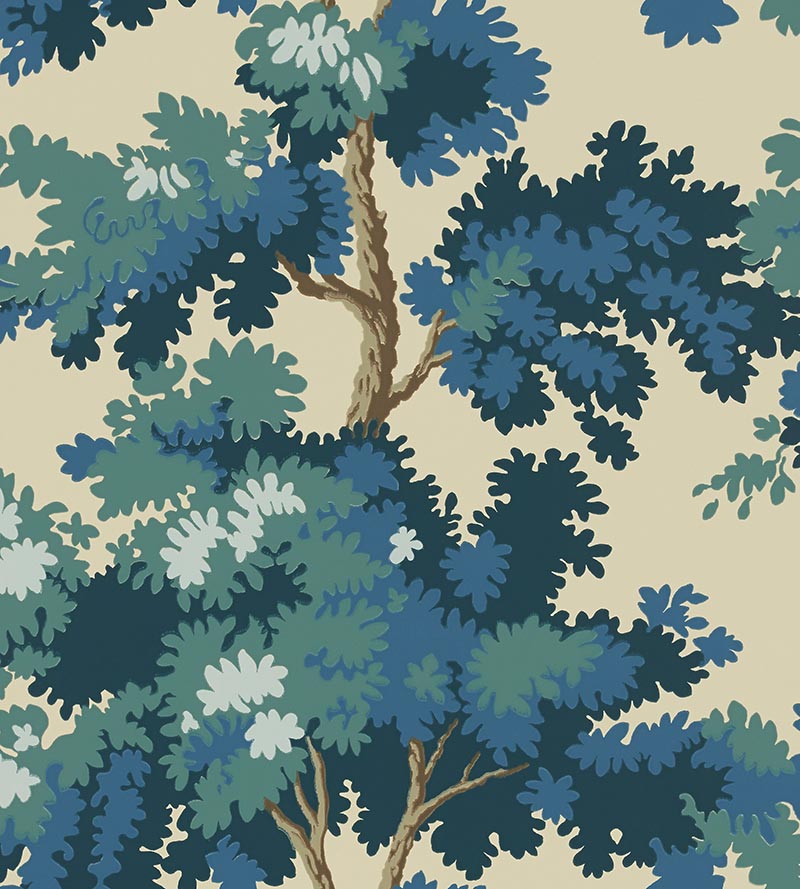 Sandberg Raphael Dark Blue Wallpaper Sample WSB04440066