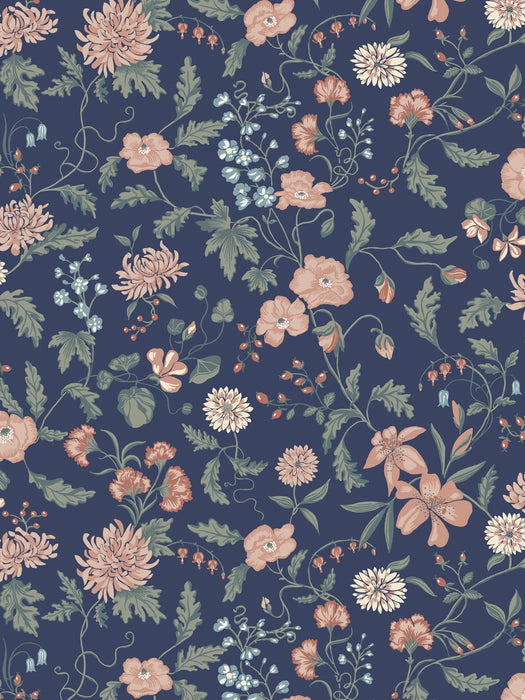 Sandberg Till Karin Midnight Blue Wallpaper WSB010160067