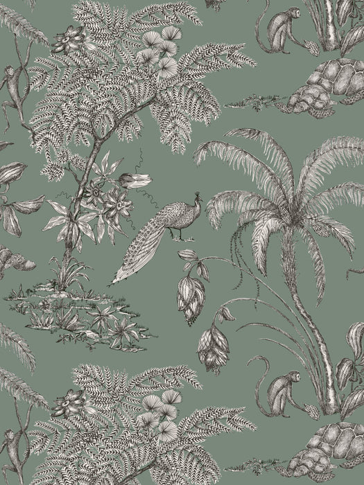 Scalamandre Moa Juniper Wallpaper WSB02400068