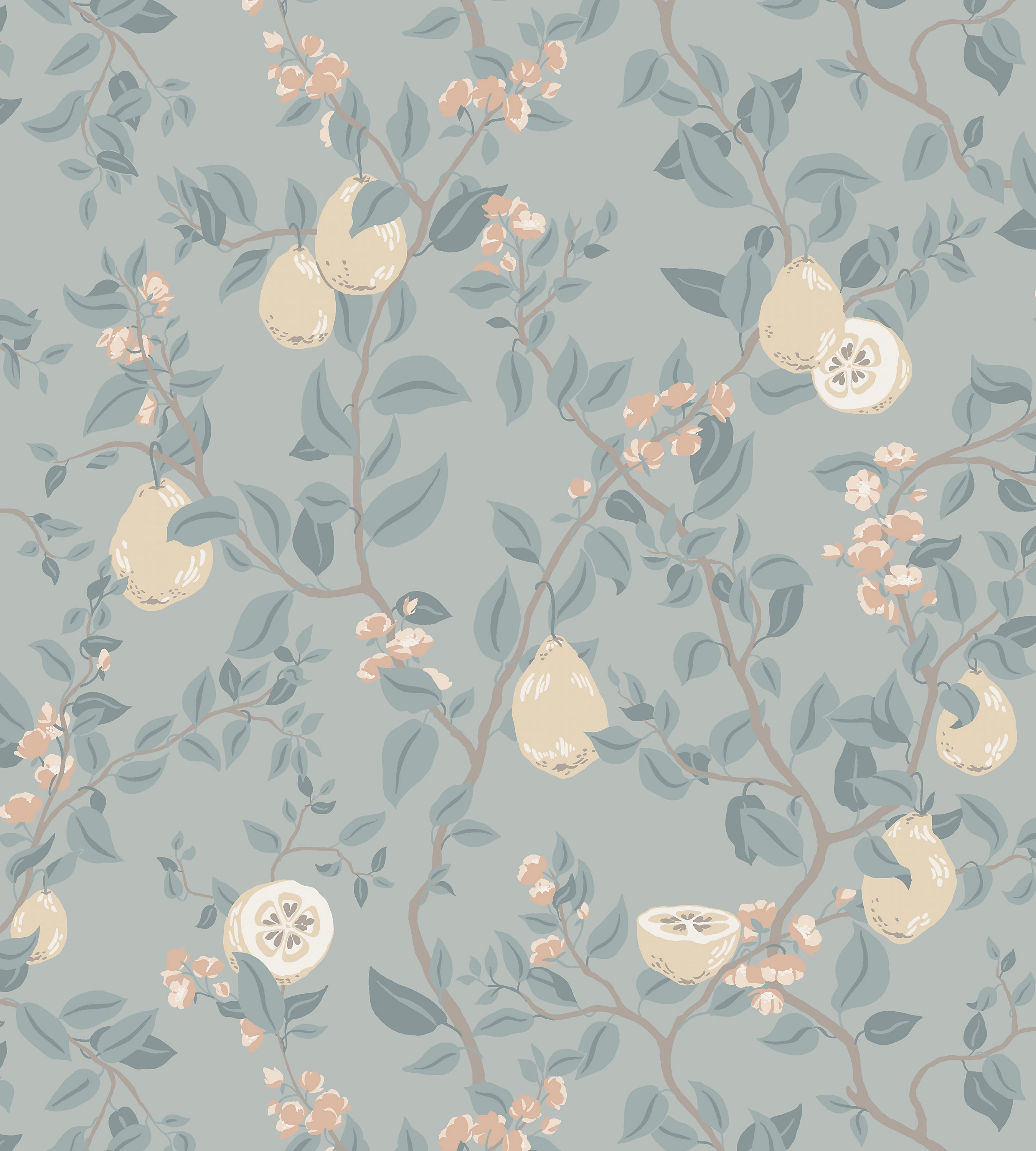 Sandberg Kvitten Soft Blue Wallcovering Sample WSB04320068