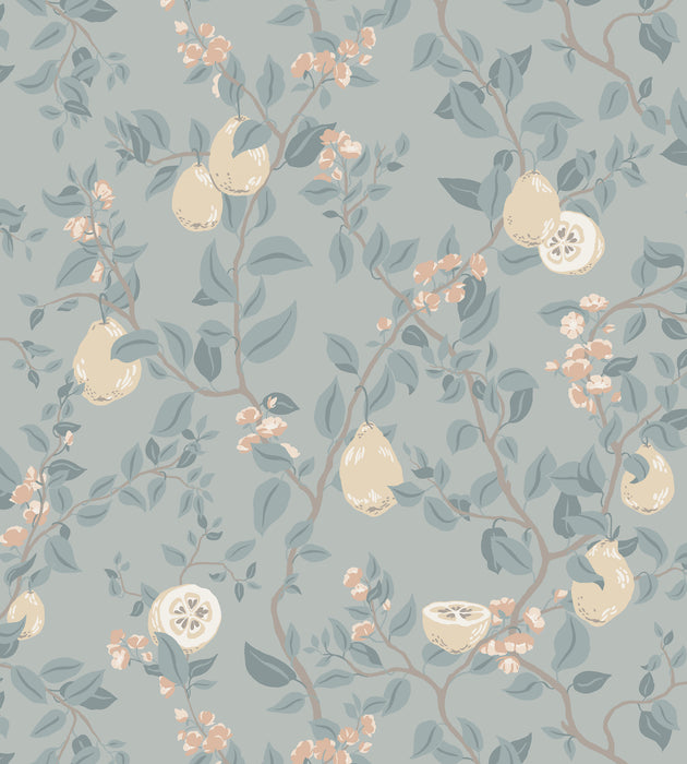 Sandberg Kvitten Soft Blue Wallcovering Sample WSB04320068