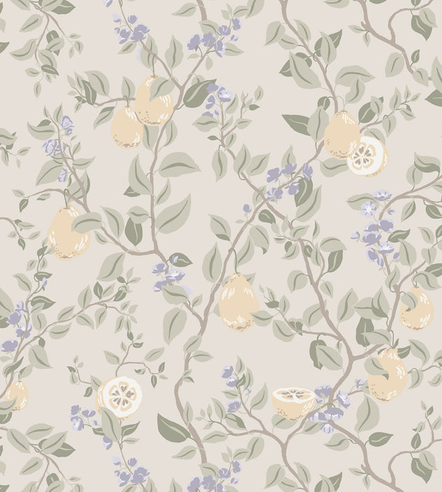 Sandberg Kvitten Lilac Wallcovering Sample WSB04320069