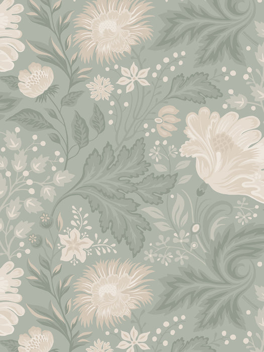 Scalamandre Ava Sage Green Wallpaper WSB04000080