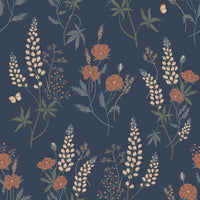 Scalamandre Emma Classic Blue Wallpaper WSB04270085