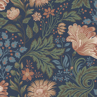 Scalamandre Ava Classic Blue Wallpaper WSB04000086