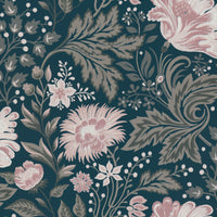 Scalamandre Ava Dark Blue Wallpaper WSB04000096