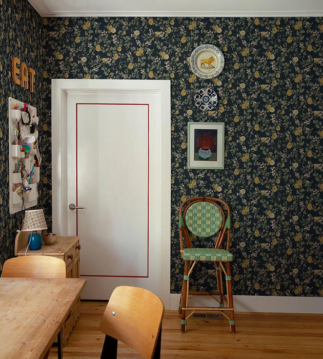 Sandberg Kvitten Dark Blue Wallpaper Sample WSB04320096