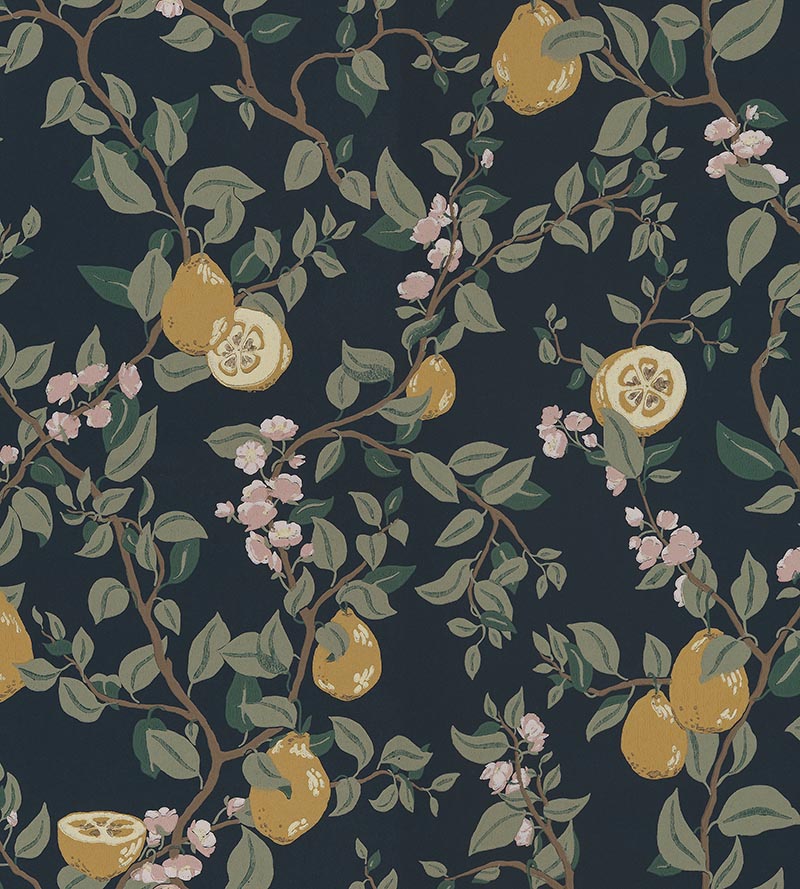 Sandberg Kvitten Dark Blue Wallpaper Sample WSB04320096