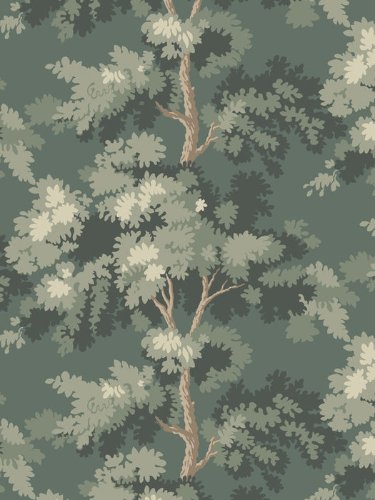 Scalamandre Raphael Moss Green Wallpaper Sample WSB04440238