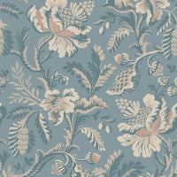 Sandberg Daphne Misty Blue Wallpaper WSBDAPHNE0239