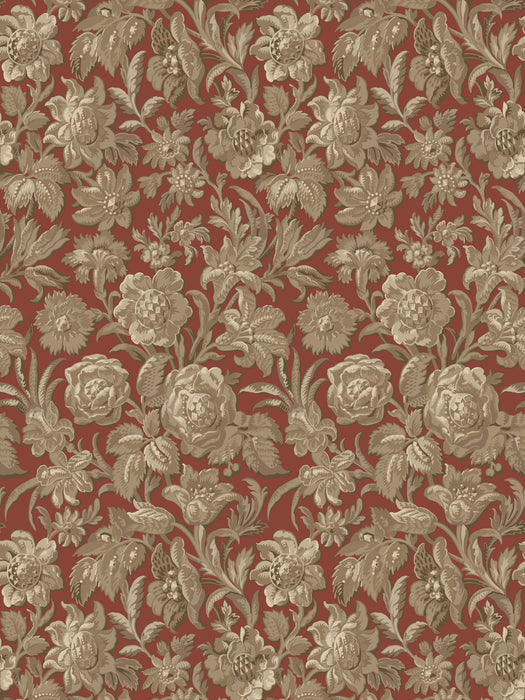 Scalamandre Valentin Ruby Red Wallpaper WSBVALENTIN0245