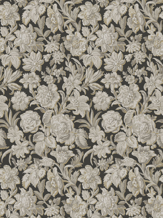Scalamandre Valentin Charcoal Wallpaper WSBVALENTIN0247