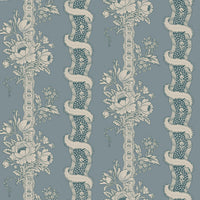 Scalamandre Alexandra Misty Blue Wallpaper WSBALEXANDRA250
