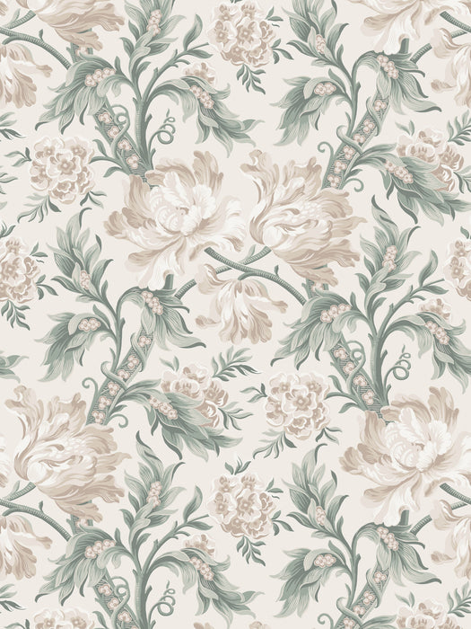 Scalamandre Amelia Eggshell Wallpaper Sample WSBAMELIA0252