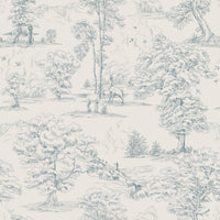 Scalamandre Montfort Indigo Blue Wallpaper WSBMONTFORT0254