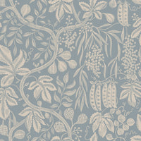 Scalamandre Fig Garden Misty Blue Wallpaper WSBFIG0260