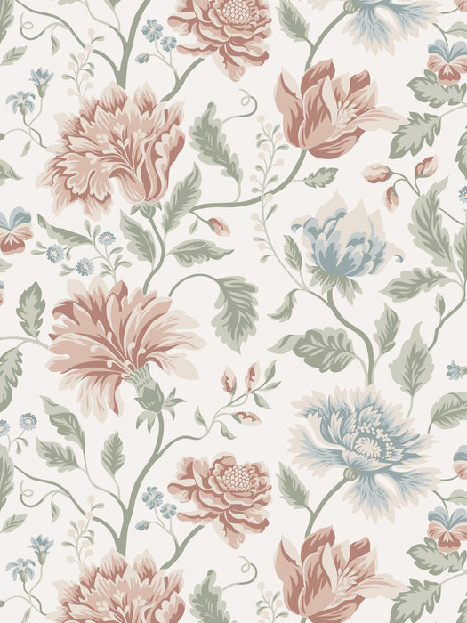 Scalamandre Annabelle Terracotta Wallpaper WSBANNABELLE261