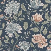 Scalamandre Annabelle Classic Blue Wallpaper WSBANNABELLE263