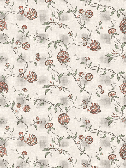 Scalamandre Adelaide Terracotta Wallpaper WSBADELAIDE0266