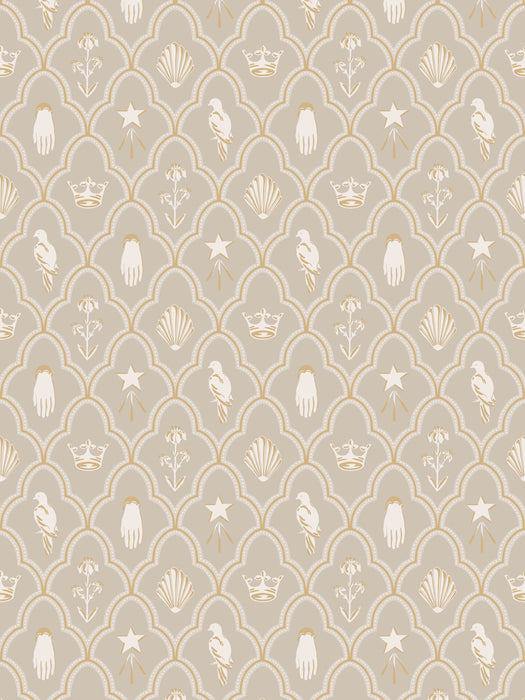 Scalamandre Turtledove Barn Gray Wallpaper WSBTURTLE0271