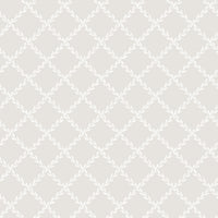 Scalamandre Trellis Gray Wallpaper WSBTRELLIS0302