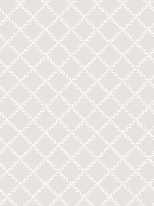 Scalamandre Trellis Gray Wallpaper Sample WSBTRELLIS0302