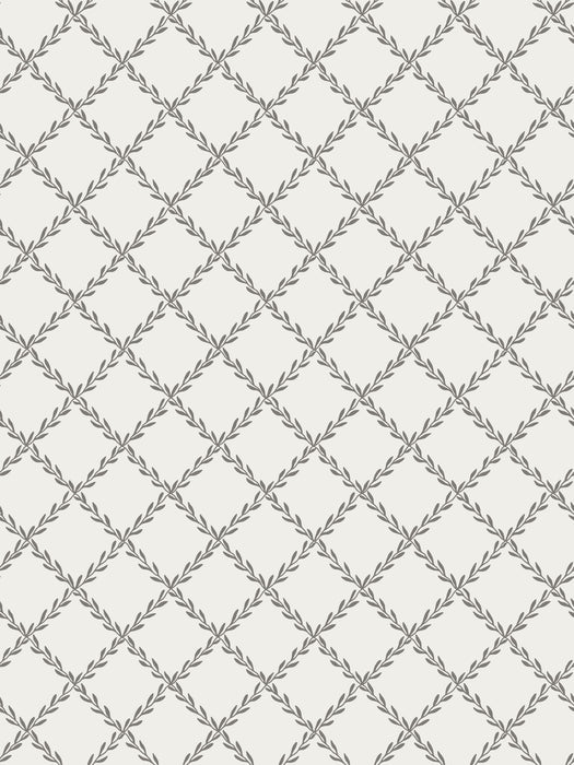 Scalamandre Trellis Graphite Wallpaper WSBTRELLIS0306