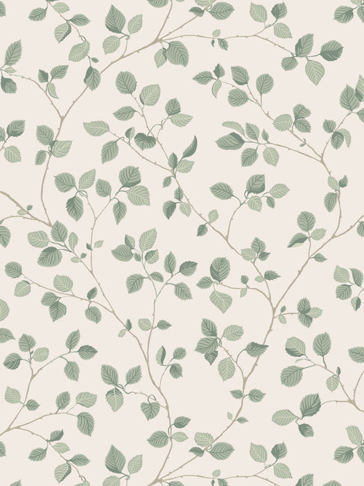 Scalamandre Bokskog Garden Green Wallpaper Sample WSBBOKSKOG0322