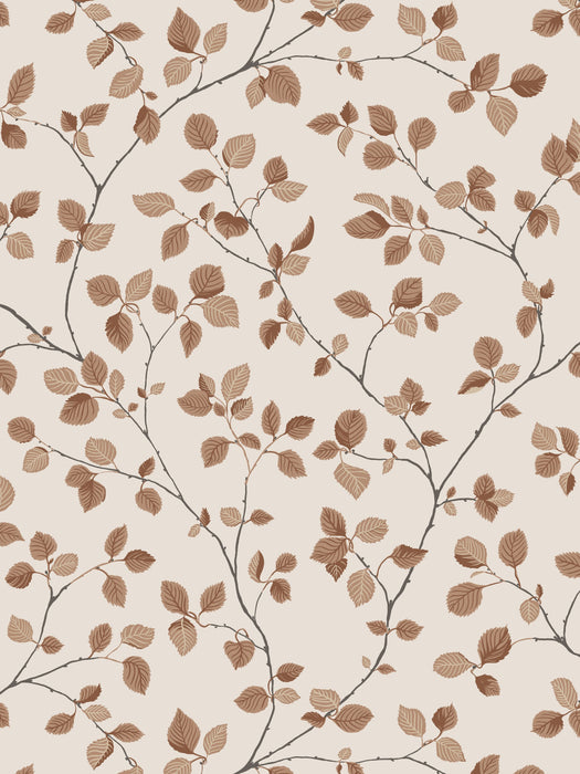 Scalamandre Bokskog Terracotta Wallpaper Sample WSBBOKSKOG0324