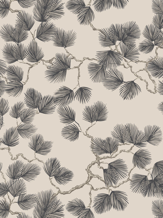 Scalamandre Pine Brown Wallpaper Sample WSB08040325