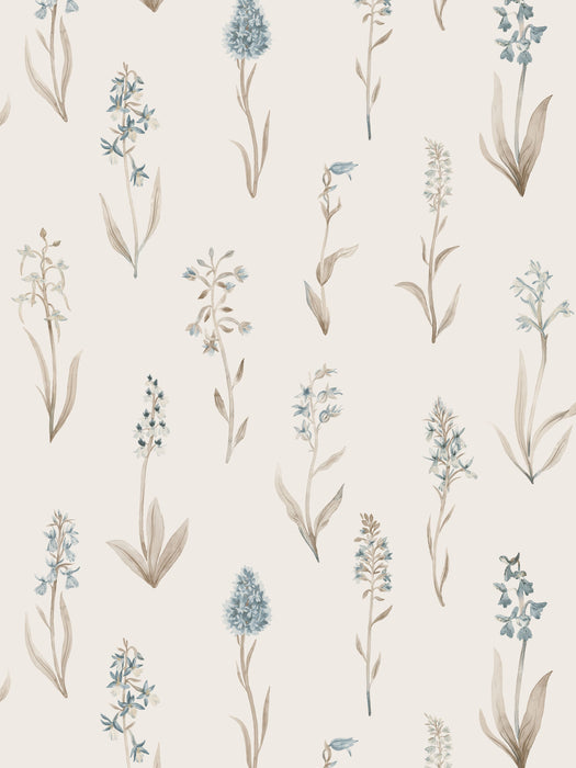 Scalamandre Alma Misty Blue Wallpaper Sample WSBALMA0336