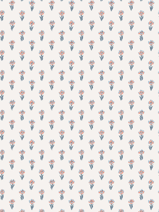 Scalamandre Betty Blue Wallpaper Sample WSBBETTY0372