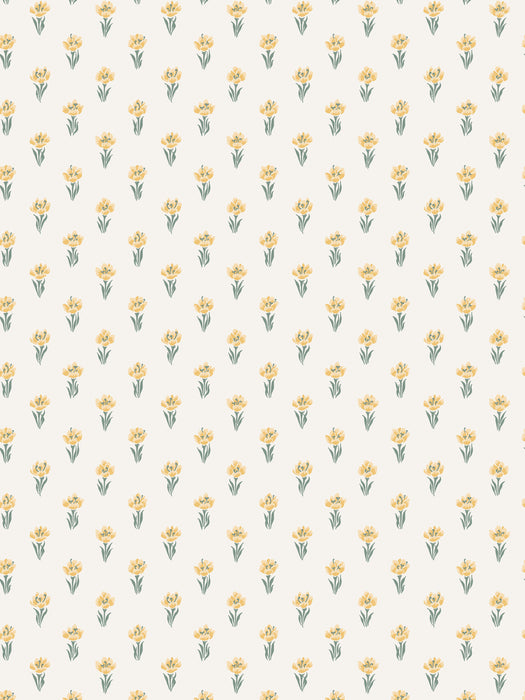 Scalamandre Betty Yellow Wallpaper WSBBETTY0373